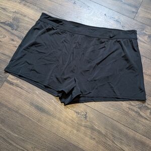 NEW Swimsuits For All Black Swim Shorts Size 26